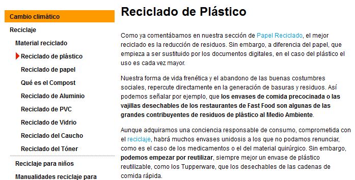 El reciclaje del plástico | Recurso educativo 36283
