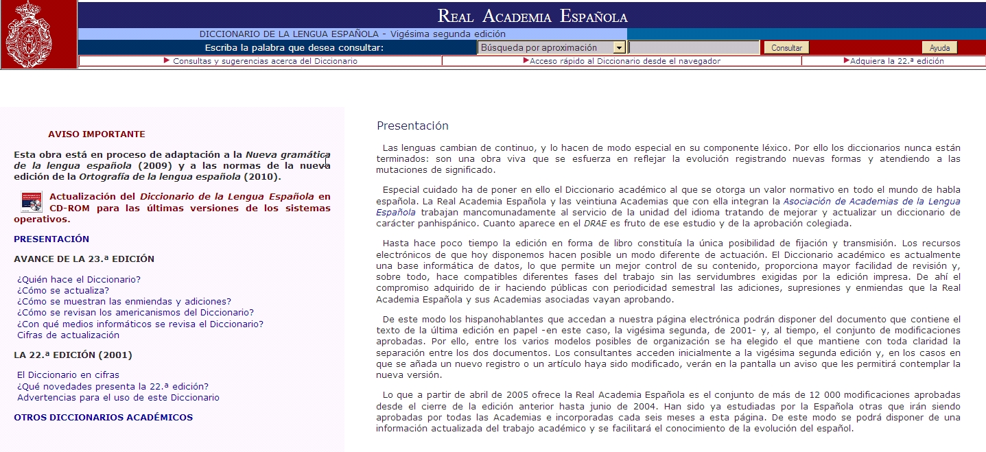 Diccionario de la Real Academia Española | Recurso educativo 36462