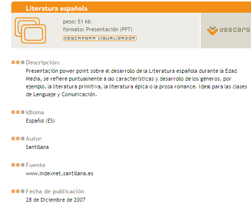 La literatura española en la Edad Media | Recurso educativo 43959