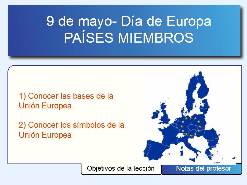 Día de Europa. Los países miembros de la UE | Recurso educativo 47437