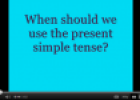 Video: Simple present lesson | Recurso educativo 61840