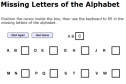 Missing letters of the alphabet | Recurso educativo 26524