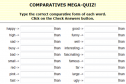 Comparatives (quiz) | Recurso educativo 32368