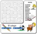 Sopa de letras: colegio | Recurso educativo 7106