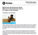 Reduce child and maternal deaths: Information and activities | Recurso educativo 78062