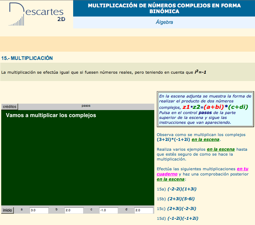 Operaciones en forma binómica | Recurso educativo 91300