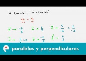 Vectores paralelos y perpendiculares (ejercicio) | Recurso educativo 109252