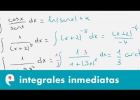 Integrales indefinidas: integrales inmediatas (ejercicio) | Recurso educativo 109346