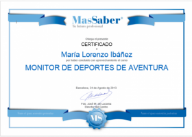 Curso de Monitor de deportes de aventura | MasSaber | Recurso educativo 114062