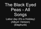 Fill in the blanks con la canción Labor Day Its A Holiday de Black Eyed Peas | Recurso educativo 122400