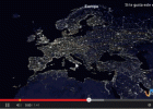 La Tierra vista desde el espacio de noche | Recurso educativo 490003