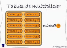 La Caseta, un lloc especial: Taules de multiplicar en un minut | Recurso educativo 682323