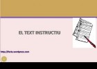 El text instructiu | Recurso educativo 685233