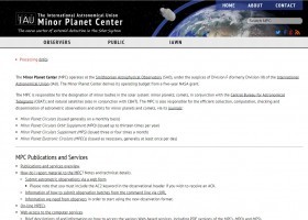 Minor Planet Center | Recurso educativo 728723