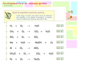 Estequiometria i equacions químiques | Recurso educativo 740228