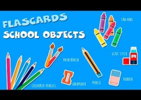 Inglés para niños - School objetcs - Flashcard material escolar | Recurso educativo 757079