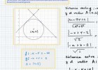 Ecuación de la circunferencia conociendo su centro y dos rectas tangentes a | Recurso educativo 767144