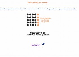 Arrel quadrada. El quadrat i el costat del quadrat. | Recurso educativo 775302