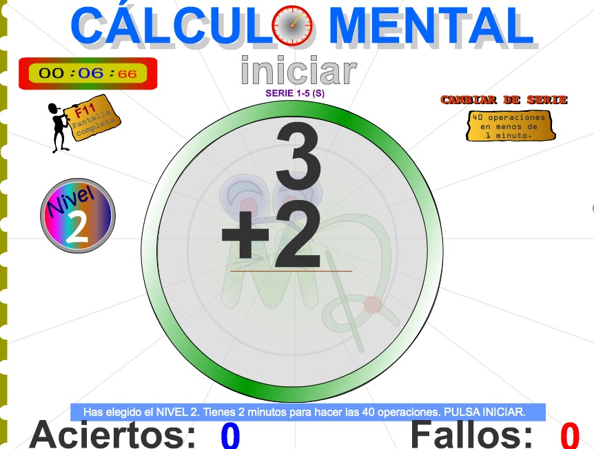 Cálculo mental (Sumas de una cifra) | Recurso educativo 36289