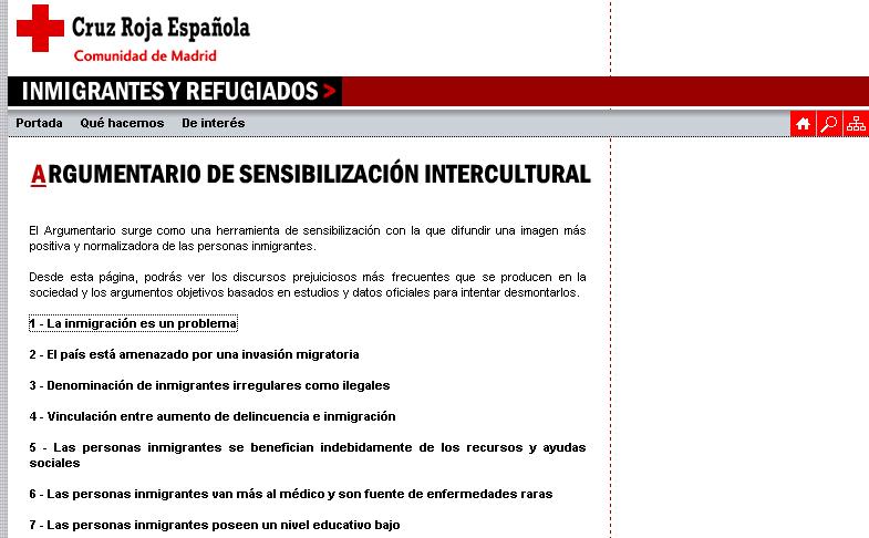 Argumentario de sensibilización intercultural | Recurso educativo 46568