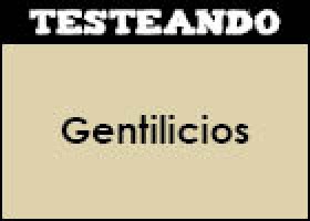 Gentilicios | Recurso educativo 353306